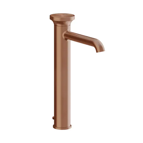 GESSI Origini Смеситель для раковины высокий с донным клапаном, в компл с отд вставкой, цвет Copper Brushed PVD