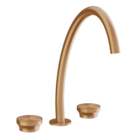 GESSI Origini Смеситель для раковины высокий на 3 отв, без донного клапана, цвет:Warm Bronze Br. PVD