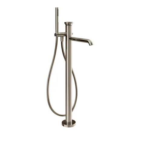 GESSI Origini Смеситель  наполньный для ванны, с ручной лейкой, в комплекте вставка., цвет: Nickel PVD