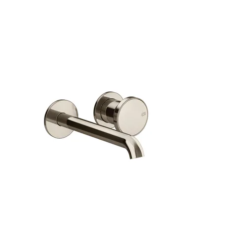 GESSI Origini Смеситель для раковины встраиваемый  с изливом, в компл с отд вставкой, цвет Nickel PVD (внешняя часть)