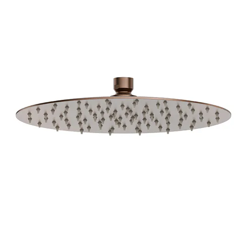 Newform X-Steel 316 Верхний душ, d250 мм, H 2 мм, без кронштейна, G1/2" , цвет: PVD Brushed copper bronze