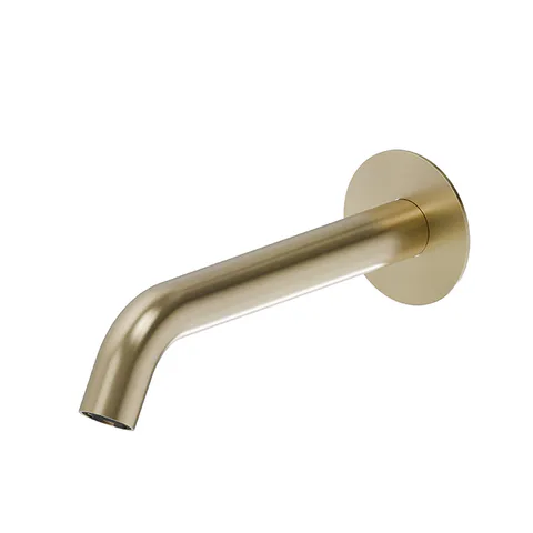 Newform X-Steel 316 Излив для ванны, настенный, L=226 мм, G3/4" , цвет: PVD Brushed pale gold