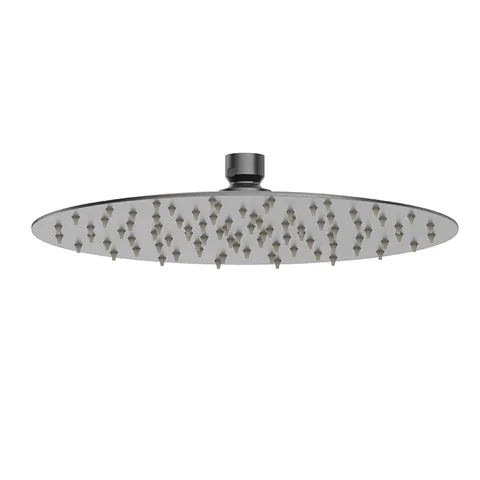 Newform X-Steel 316 Верхний душ, d250 мм, H 2 мм, без кронштейна, G1/2" , цвет: PVD Brushed gun metal