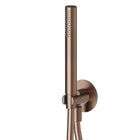 Newform X-Steel 316 Ручной душ, кронштейн-уголок 1/2", шланг: 150 см, цвет: PVD Brushed copper bronze
