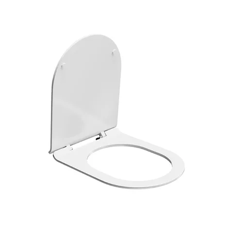 Kerama Marazzi Сиденье для подвесного унитаза Modula, быстросъемное с softclose, белое глянцевое (продажа ТОЛЬКО с унитазом MO.wc.02!)