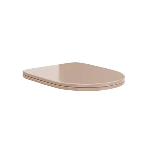 Kerama Marazzi Сиденье POMPEI для напольного унитаза, быстросъемное с softclose, камео бежевый глянцевое