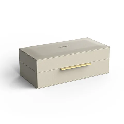 Decor Walther BROWNIE BOX S  - универсальная коробка 27х14хh9,5 см, искусственная кожа,, цвет песочный