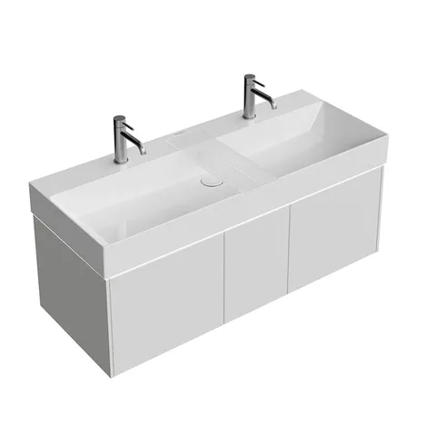 Kerama Marazzi Тумба GRANDE подвесная 120, 3 ящика, архитектурный серый&nbsp;&nbsp;