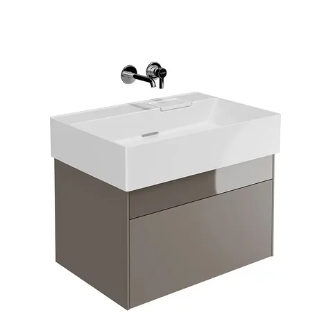 Kerama Marazzi Тумба LOGICA подвесная 2 ящика 70 см, песчаный