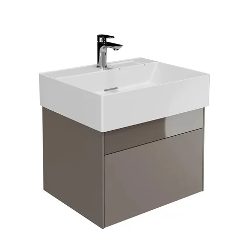 Kerama Marazzi Тумба LOGICA подвесная 2 ящика 60 см, песчаный