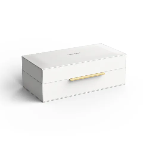 Decor Walther  BROWNIE BOX S  - универсальная коробка 27х14хh9,5 см, искусственная кожа,, цвет белый