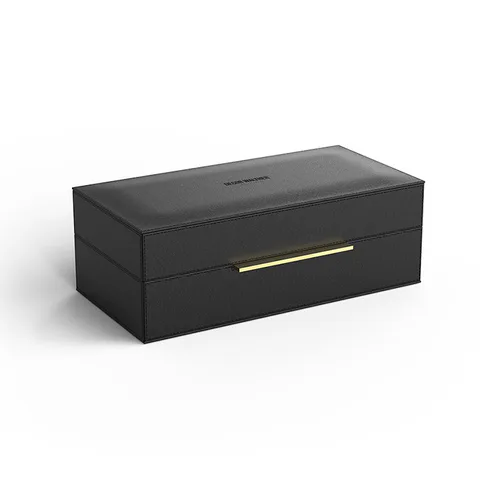 Decor Walther  BROWNIE BOX S  - универсальная коробка 27х14хh9,5 см, искусственная кожа, цвет черный