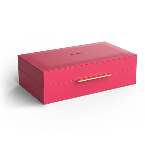 Decor Walther  BROWNIE BOX L -  универсальная коробка 30х18хh9,5 см, искусственная кожа,, цвет пурпурный