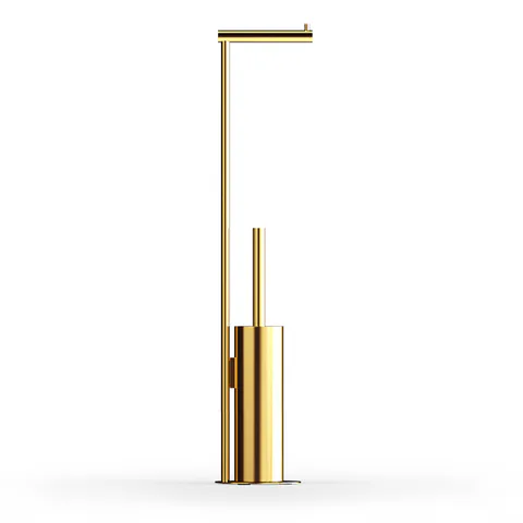 Decor Walther  BAR SBK Стойка WC (ерш и держатель т/б) , цвет блестящее золото 24 карата