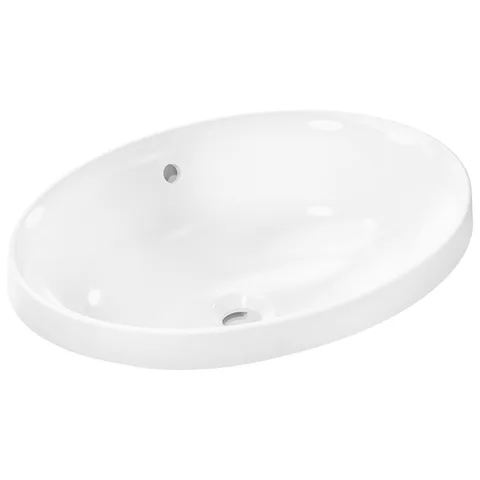 HG Xuniva D Раковина встраиваемая 550х400, с переливом, белый