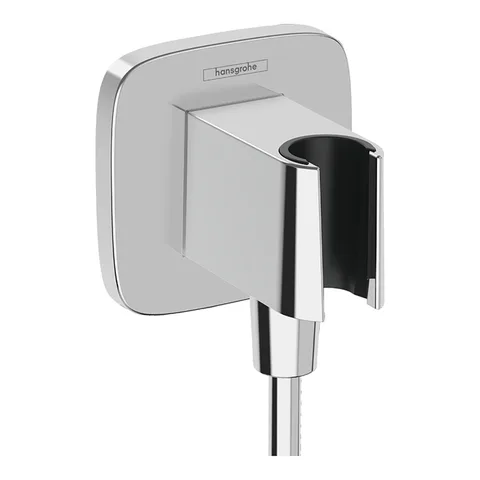 HANSGROHE FIXFIT Q Шланговое подсоединение с держателем ручного душа, цвет хром