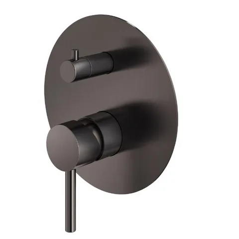 Plumberia Selection IXO Внешняя часть встраив. смесителя д. душа на 2-3 вых.с мех. девиатор, использ.с Box INT9036, накл.d.170mm нерж.сталь, черн.мат.