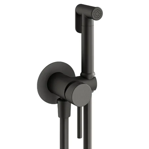 Plumberia Selection IXO Комплект гигиен. душа со смесителем, душ и держатель из металла, шланг PVC 1250мм, графит