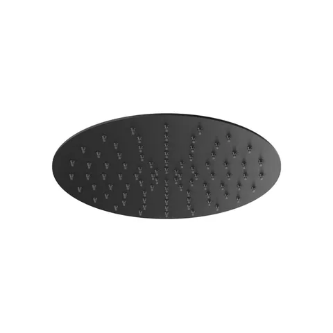 Plumberia Selection Верх. душ d.250 из нерж.стали,встроенный клапан безопасности, поворот.крепление, антикальций, 2мм, черн.матов.