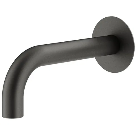 Plumberia Selection IXO Излив д.ванны встраив. d.24, длина 210 мм, подкл. 1/2' с латунной накл. d.70, графит