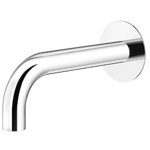 Plumberia Selection IXO Излив для раковины, настенный, длина 250 мм, d.24, подкл. 1/2' с латунной накладкой d.70, хром
