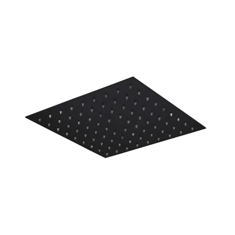 Plumberia Selection Верх. душ 250X250 из нерж.стали,встроенный клапан безопасности, поворот.крепление, антикальций, 2мм, черн.матов.