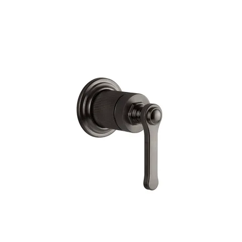 GESSI VENTI20 Смеситель встраиваемый, однорычажный, внешняя часть, цвет Black Metal Brushed PVD