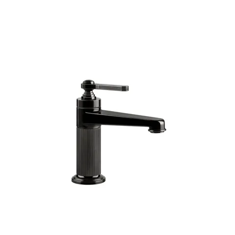 GESSI VENTI20 Смеситель для раковины на 1 отверстие, однорычажный, без донного клапана, цвет Black Metal PVD