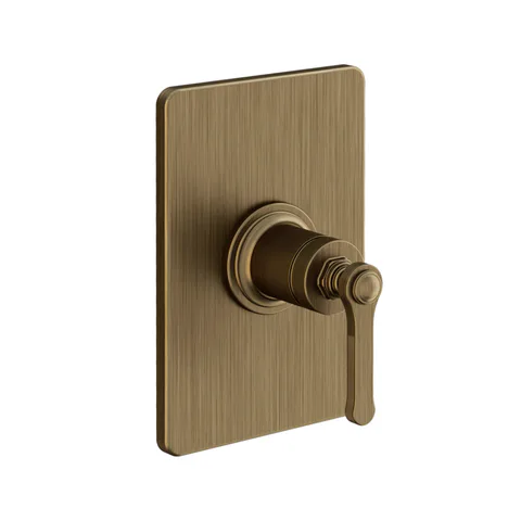 GESSI VENTI20 Смеситель встраиваемый, однорычажный, внешняя часть, цвет Antique Brass