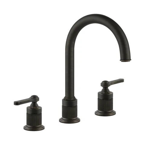 GESSI VENTI20 Смеситель для раковины на 3 отверстия, высота излива 168 мм., в комплекте с донным клапаном, цвет Aged Bronze
