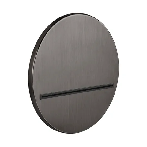 GESSI VENTI20 Излив настенный Ø207 мм., каскадный, цвет Black Metal Brushed PVD