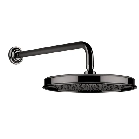 GESSI VENTI20 Верхний душ Ø328 мм., с настенным держателем 389 мм., цвет Black Metal PVD