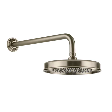 GESSI VENTI20 Верхний душ Ø200 мм., с настенным держателем 389 мм., цвет Finox Brushed Nickel