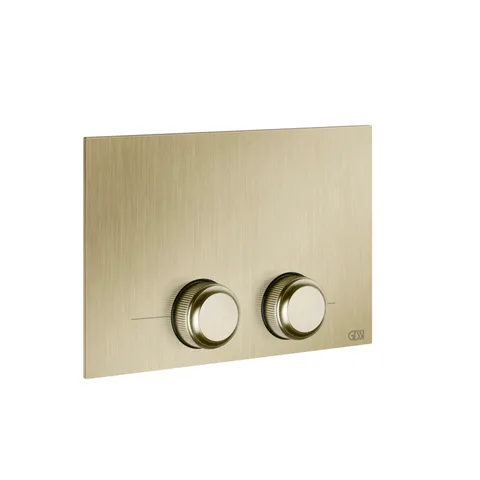 GESSI VENTI20 Клавиша смыва для унитаза двойная, для инсталляций TECE, цвет Brushed Brass PVD