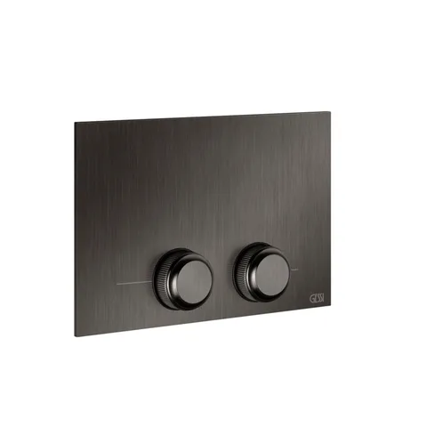 GESSI VENTI20 Клавиша смыва для унитаза двойная, для инсталляций TECE, цвет Black Metal Brushed PVD