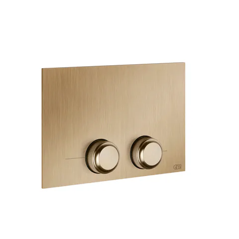 GESSI VENTI20 Клавиша смыва для унитаза двойная, для инсталляций TECE, цвет Warm Bronze Br. PVD