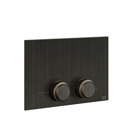 GESSI VENTI20 Клавиша смыва для унитаза двойная, для инсталляций TECE, цвет Aged Bronze