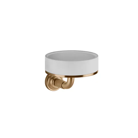 GESSI VENTI20 Мыльница подвесная, цвет белый, фурнитура Warm Bronze Br. PVD