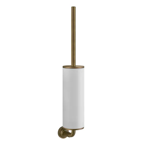 GESSI VENTI20 Ершик для унитаза подвесной, цвет белый, фурнитура Antique Brass