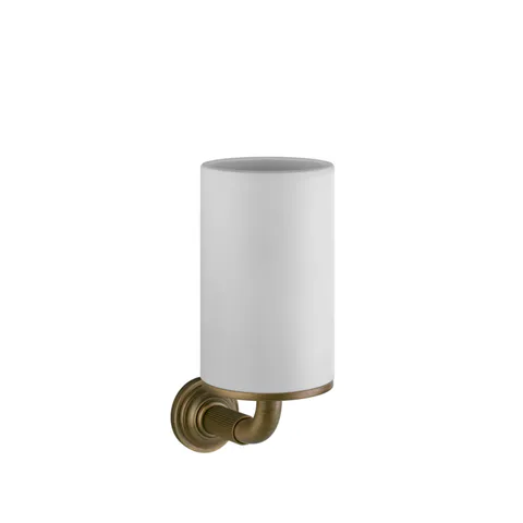GESSI VENTI20 Стакан подвесной, цвет белый, фурнитура Antique Brass