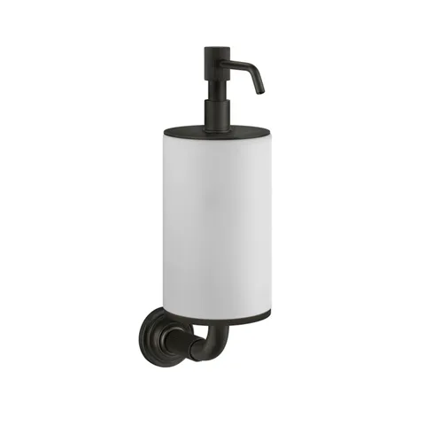 GESSI VENTI20 Дозатор для жидкого мыла подвесной, цвет белый, фурнитура Aged Bronze