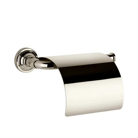 GESSI VENTI20 Держатель туалетной бумаги, с крышкой, цвет Nickel PVD
