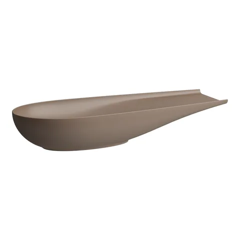 Laufen Alessi One  Раковина-чаша 1000х380х170мм без перелива, без отв. под смеситель, L/R, с крышкой слива, цвет: кофейный матовый (CAFFE mat)