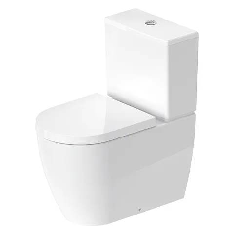Duravit ME by Starck Бачок с механизмом двойного смыва, хром, 4,5/3 л для подключения справа или слева, 390x180мм, цвет: белый (Спец.цена из наличия)