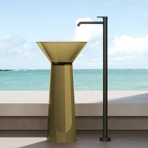 DEA DESIGN Pedestal Basin Раковина напольная d480хh900 мм, цвет classic green