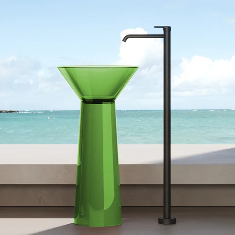 DEA DESIGN Pedestal Basin Раковина напольная d480хh900 мм, цвет emerald