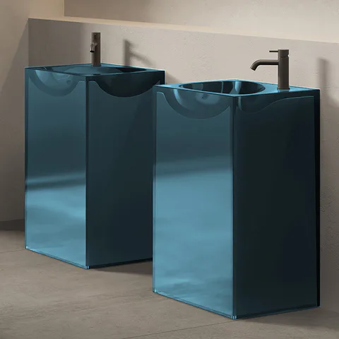 DEA DESIGN Pedestal Basin Раковина напольная 495х455хh880 мм, цвет dark blue
