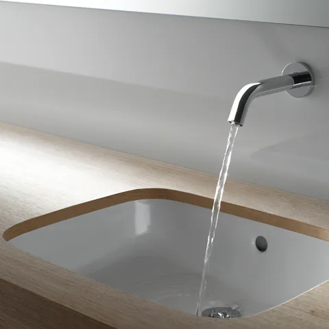 TOTO PUBLIC Раковина 540x460x167мм, встраиваемая снизу, без отв.под смеситель, с переливом, CeFiONtect, цвет:  белый