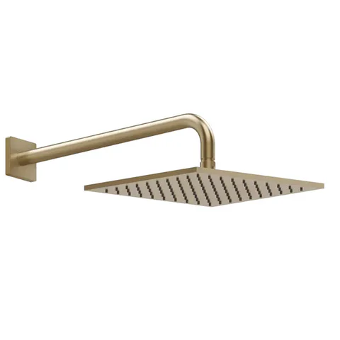 GESSI RILIEVO Верхний душ 250х250 мм., с настенным держателем 389 мм., цвет Warm Bronze Br. PVD