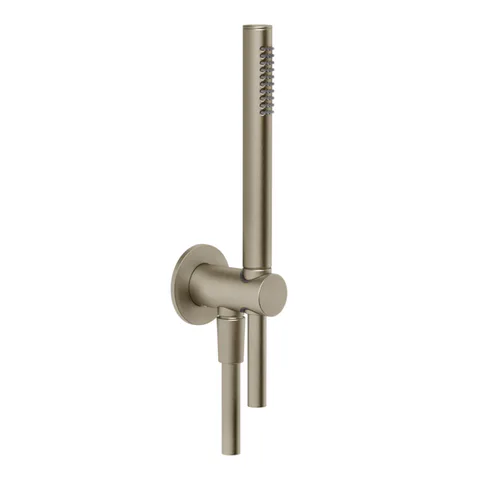 Gessi Shower Sets Душевой комплект, состоящий из вывода воды, держателя, шланга 1,50 м и лейки, цвет: Finox Brushed Nickel